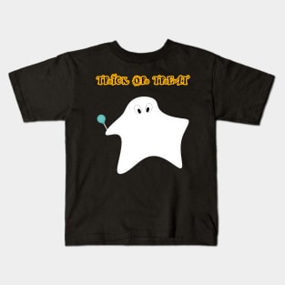 Trick or treat - Halloween, ghost, candy, lollipop. Kids T-Shirt